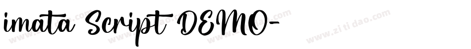 imata Script DEMO字体转换